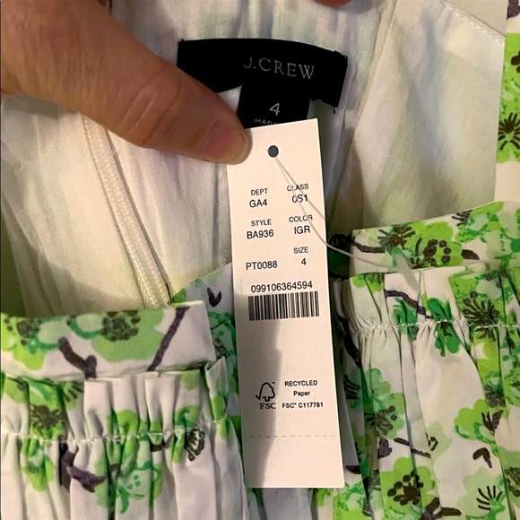 JCrew Gathered Tank Midi Dress, NWT - Picture 3 of 4